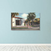 Uitzicht van de Memorial Library van Welwood Murra Canvas Afdruk (Insitu (Houten vloer))