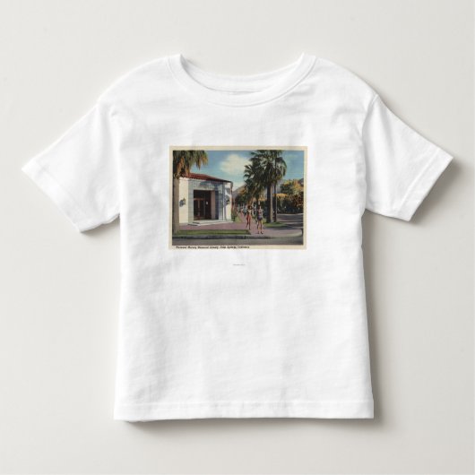 Uitzicht van de Memorial Library van Welwood Murra Kinder Shirts (Voorkant)