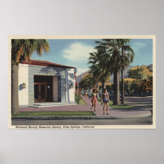 Uitzicht van de Memorial Library van Welwood Murra Poster (Voorkant)