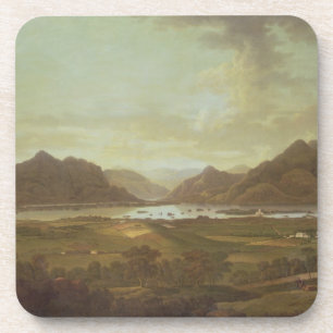 Uitzicht van de meren en bergen van Killarney, Ire Onderzetter