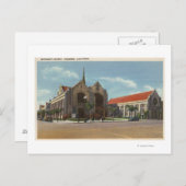 Uitzicht van de Methodistische Kerk Briefkaart (Voorkant / Achterkant)
