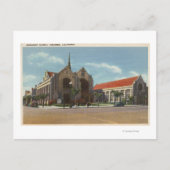 Uitzicht van de Methodistische Kerk Briefkaart (Voorkant)