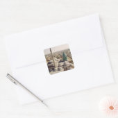 Uitzicht van de Mevlana Tekke Vierkante Sticker (Envelop)