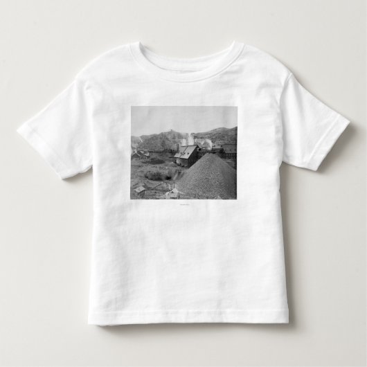 Uitzicht van de mijnbouwfabriek "Homeiedere Works" Kinder Shirts (Voorkant)