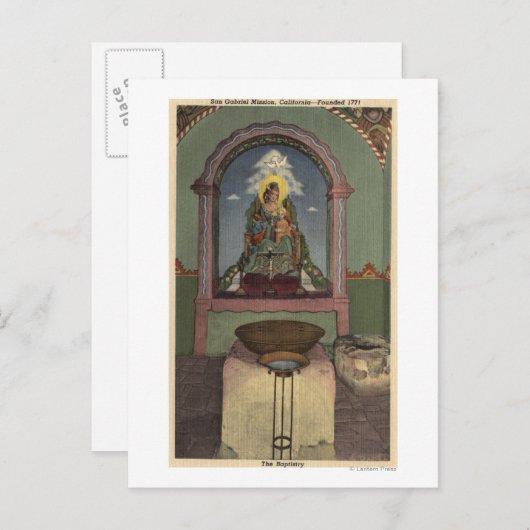 Uitzicht van de missie en de banksector briefkaart (Voorkant / Achterkant)