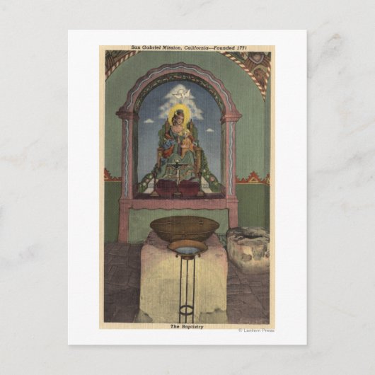 Uitzicht van de missie en de banksector briefkaart (Voorkant)