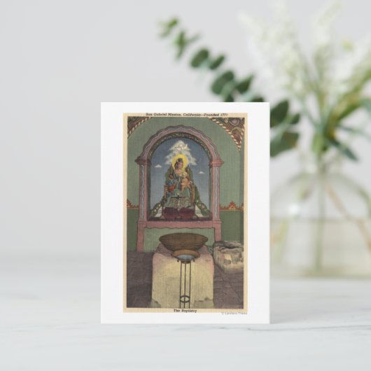 Uitzicht van de missie en de banksector briefkaart (Staand voorkant)