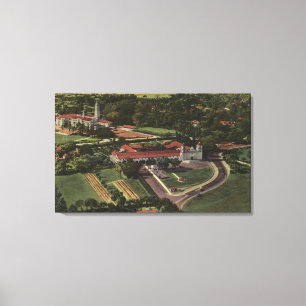 Uitzicht van de missie en het seminarie van St. An Canvas Afdruk