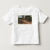 Uitzicht van de missie, Patio Gardens Kinder Shirts (Voorkant)