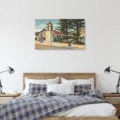 Uitzicht van de missie San Buenaventura Canvas Afdruk (Insitu (Slaapkamer))