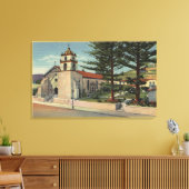 Uitzicht van de missie San Buenaventura Canvas Afdruk (Insitu (Woonkamer))