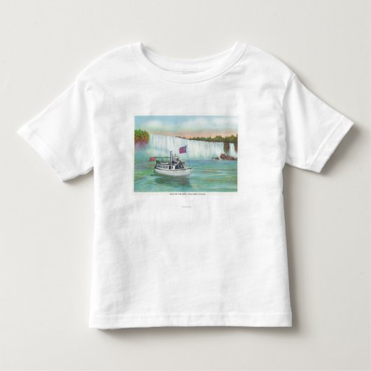 Uitzicht van de Mist Boat Kinder Shirts (Voorkant)