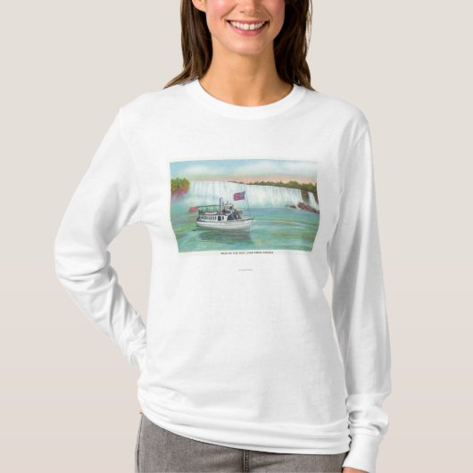 Uitzicht van de Mist Boat T-shirt (Voorkant)