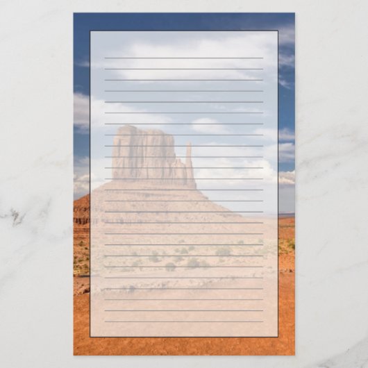 Uitzicht van de Mittens, Monument Valley Briefpapier (Voorkant)
