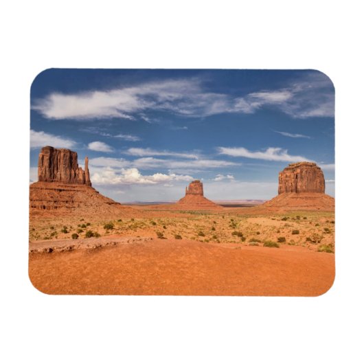 Uitzicht van de Mittens, Monument Valley Magneet (Horizontaal)