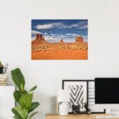 Uitzicht van de Mittens, Monument Valley Poster (Thuiskantoor)