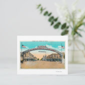 Uitzicht van de Modesto Welcoming ArchModesto, CA Briefkaart (Staand voorkant)