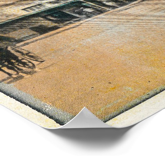 Uitzicht van de Modesto Welcoming ArchModesto, CA Poster (Hoek)