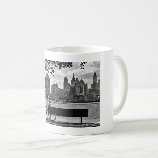 Uitzicht van de Mok van Philadelphia Coffee (Voorkant rechts)