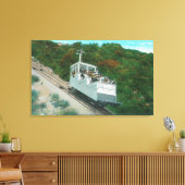 Uitzicht van de Mt. Lowe Inline Cable Car Canvas Afdruk (Insitu (Woonkamer))