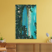 Uitzicht van de Mt. Roos HighwayLake Tahoe, CA Canvas Afdruk (Insitu (Woonkamer))