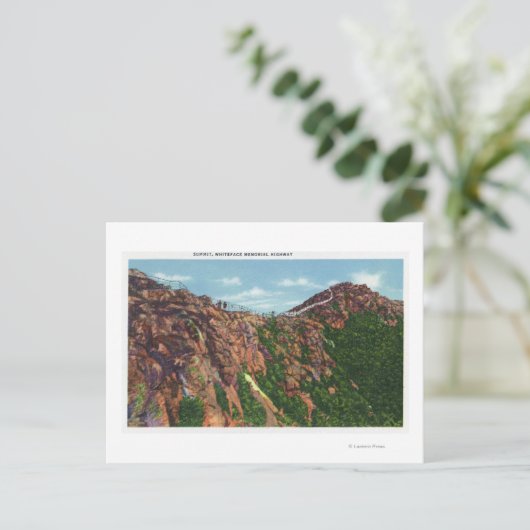 Uitzicht van de Mt-top van Whiteface Briefkaart (Staand voorkant)