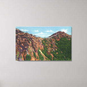Uitzicht van de Mt-top van Whiteface Canvas Afdruk