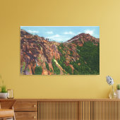 Uitzicht van de Mt-top van Whiteface Canvas Afdruk (Insitu (Woonkamer))
