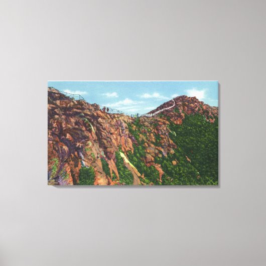 Uitzicht van de Mt-top van Whiteface Canvas Afdruk (Voorkant)