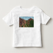 Uitzicht van de Mt-top van Whiteface Kinder Shirts (Voorkant)