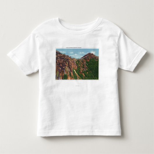 Uitzicht van de Mt-top van Whiteface Kinder Shirts (Voorkant)
