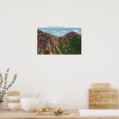 Uitzicht van de Mt-top van Whiteface Poster (Keuken)