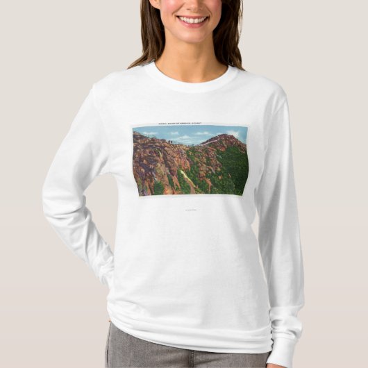 Uitzicht van de Mt-top van Whiteface T-shirt (Voorkant)