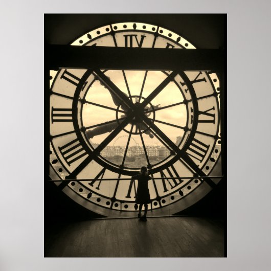 Uitzicht van de Musee D'Orsay in Parijs Poster (Voorkant)