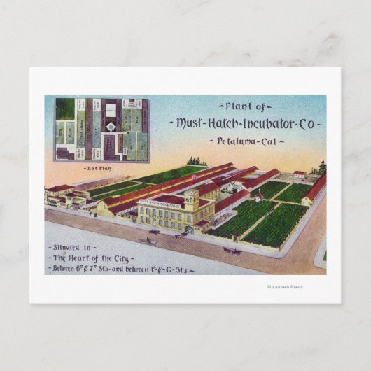 Uitzicht van de "must-Hatch Incubator" Co Bldg Briefkaart (Voorkant)
