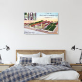 Uitzicht van de "must-Hatch Incubator" Co Bldg Canvas Afdruk (Insitu (Slaapkamer))