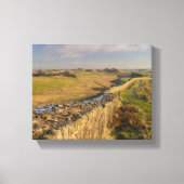 Uitzicht van de muur van Hadrian in Northumberland Canvas Afdruk (Voorkant)
