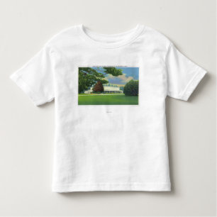 Uitzicht van de Muziek Tanglewood Shed and Grounds Kinder Shirts