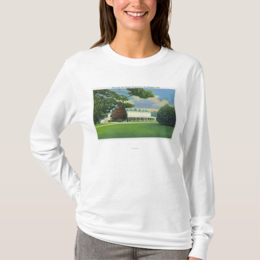 Uitzicht van de Muziek Tanglewood Shed and Grounds T-shirt (Voorkant)
