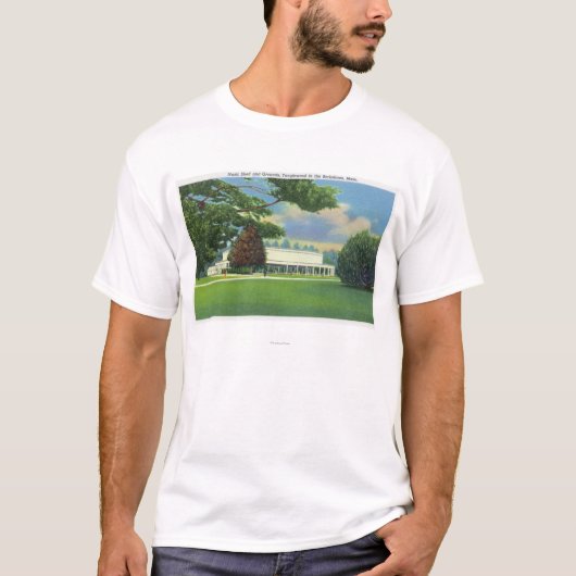 Uitzicht van de Muziek Tanglewood Shed and Grounds T-shirt (Voorkant)