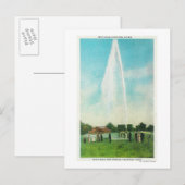 Uitzicht van de Myrtledale Geyser bij de Hot Sprin Briefkaart (Voorkant / Achterkant)