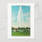 Uitzicht van de Myrtledale Geyser bij de Hot Sprin Briefkaart (Voorkant)