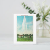 Uitzicht van de Myrtledale Geyser bij de Hot Sprin Briefkaart (Staand voorkant)