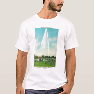 Uitzicht van de Myrtledale Geyser bij de Hot Sprin T-shirt
