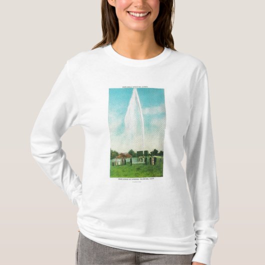 Uitzicht van de Myrtledale Geyser bij de Hot Sprin T-shirt (Voorkant)