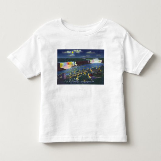 Uitzicht van de nachtschool van Oakes Garden en Kinder Shirts (Voorkant)