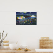 Uitzicht van de nachtschool van Oakes Garden en Poster (Keuken)