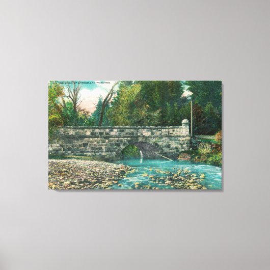 Uitzicht van de Napa County Bridge-Napa, CA Canvas Afdruk (Voorkant)