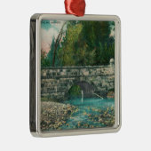 Uitzicht van de Napa County Bridge-Napa, CA Metalen Ornament (Rechts)