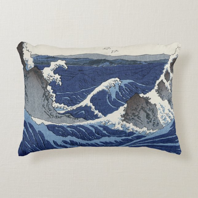 Uitzicht van de Naruto-broedpools bij Awa Decoratief Kussen (Voorkant)